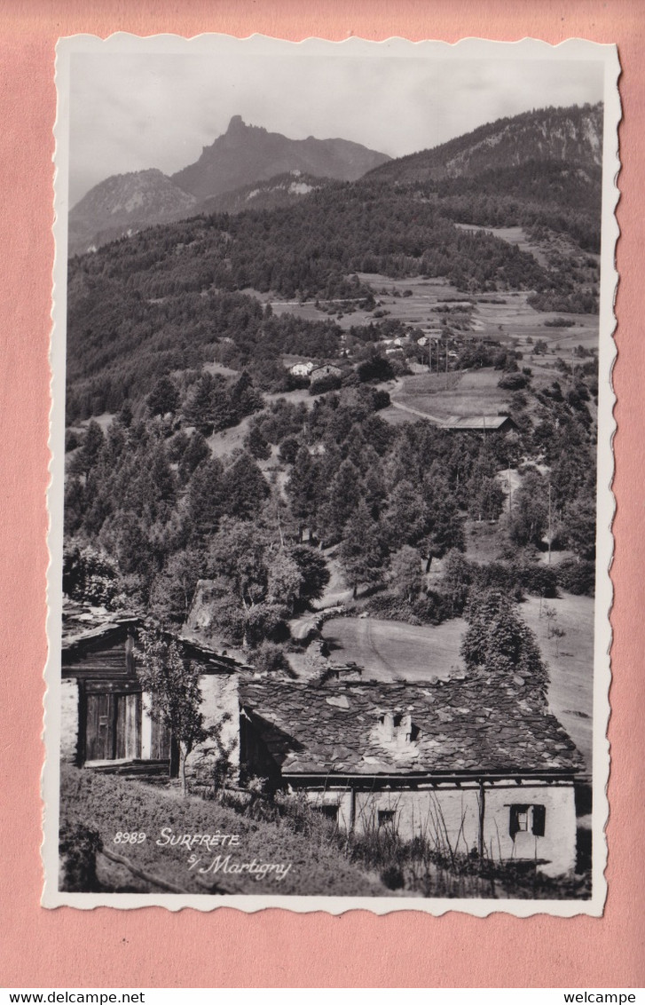 OLD  POSTCARD - SWITZERLAND -   SURFRETE SUR MARTIGNY - Martigny