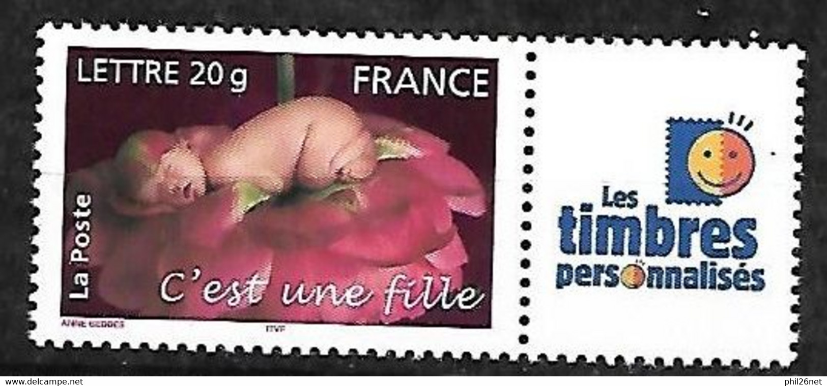 France    Timbres Personnalisés  N° 3804A  " C'est Une Fille "       Neuf  * * TB MNH VF    Voir Scan - Nuovi