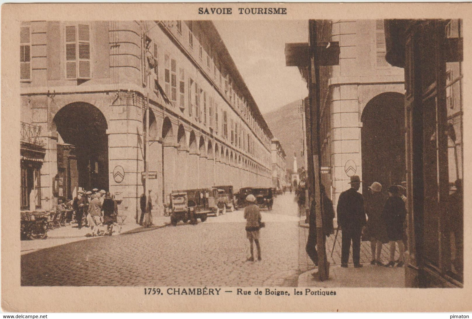 CHAMBERY - Rue De Boigne , Les Portiques - Ruffieux