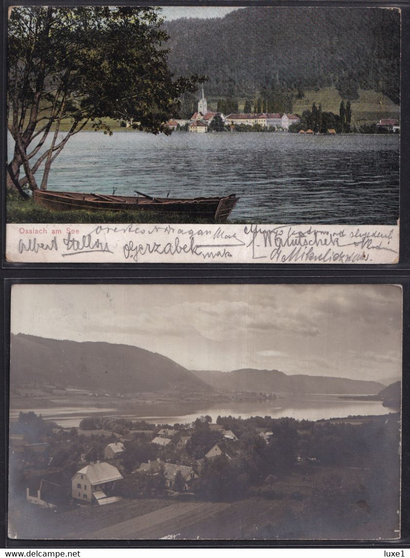 AUSTRIA  ,  Ossiacher See  ,   TWO  OLD  POSTCARDS - Ossiachersee-Orte