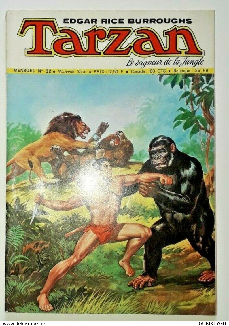 TARZAN N° 32 SAGEDITION  EO 1974 Souple - Tarzan