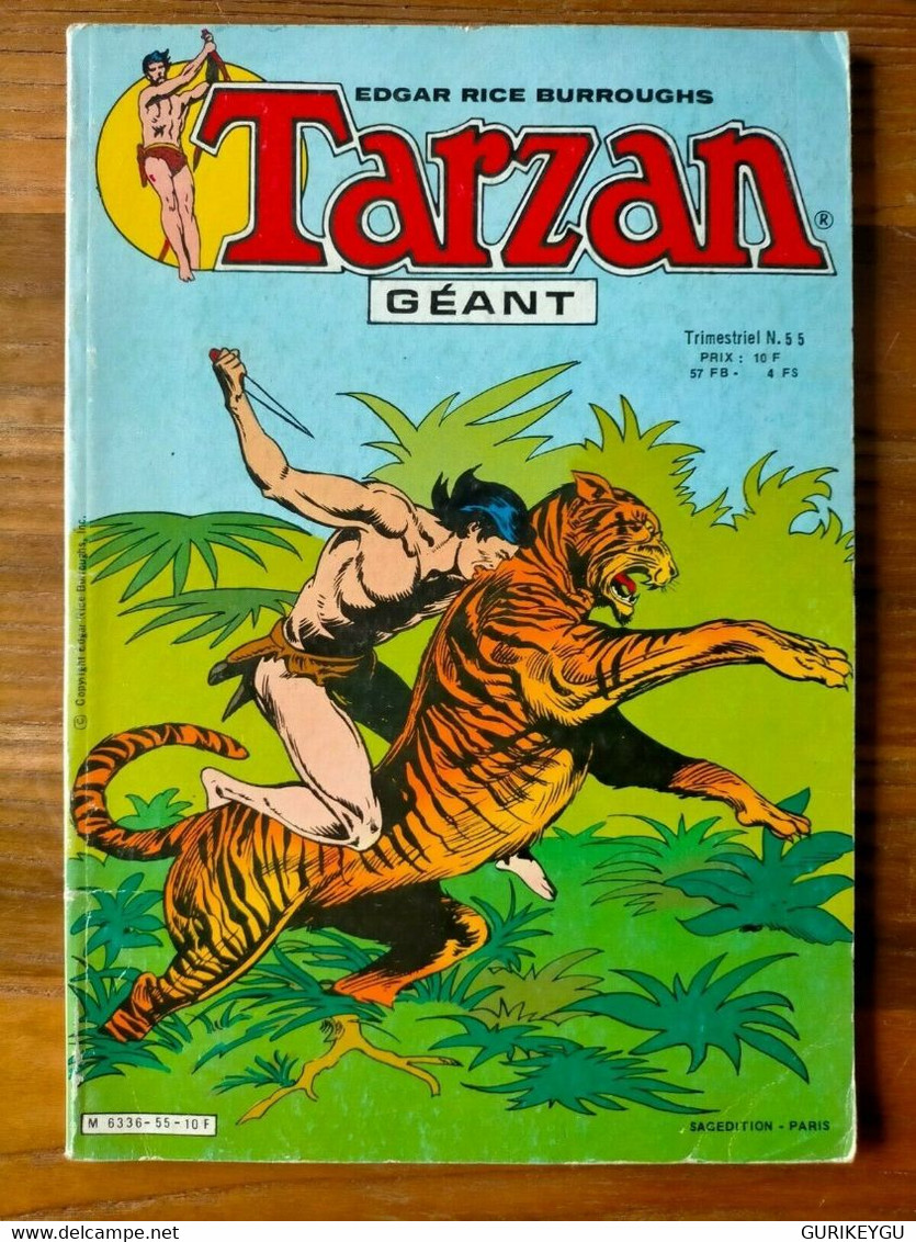 Bd TARZAN Géant N° 55 SAGEDITION 1983 BIEN - Tarzan