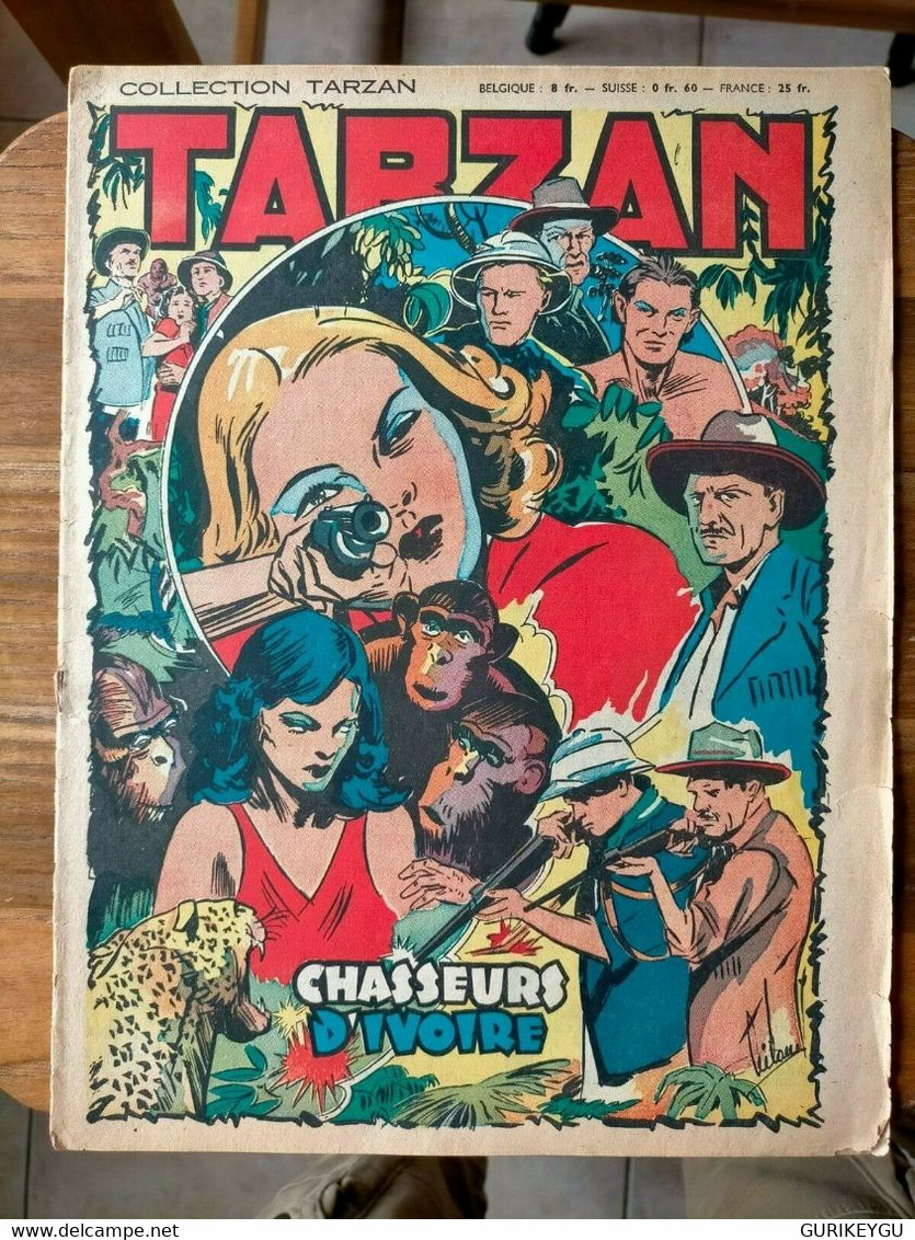 Collection TARZAN N° 53 Les éditions Mondiales 1948 Chasseurs D'ivoire - Tarzan