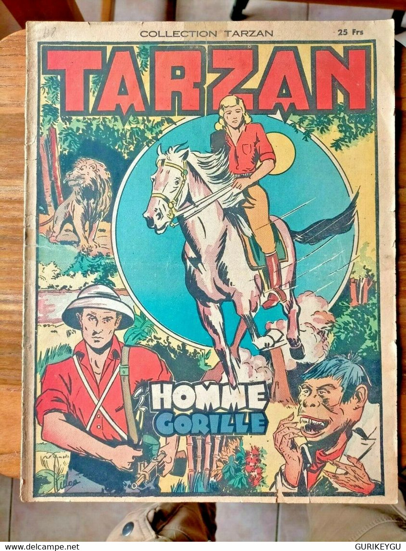 Collection TARZAN N° 48 Les éditions Mondiales 1948  Hommes Gorille - Tarzan