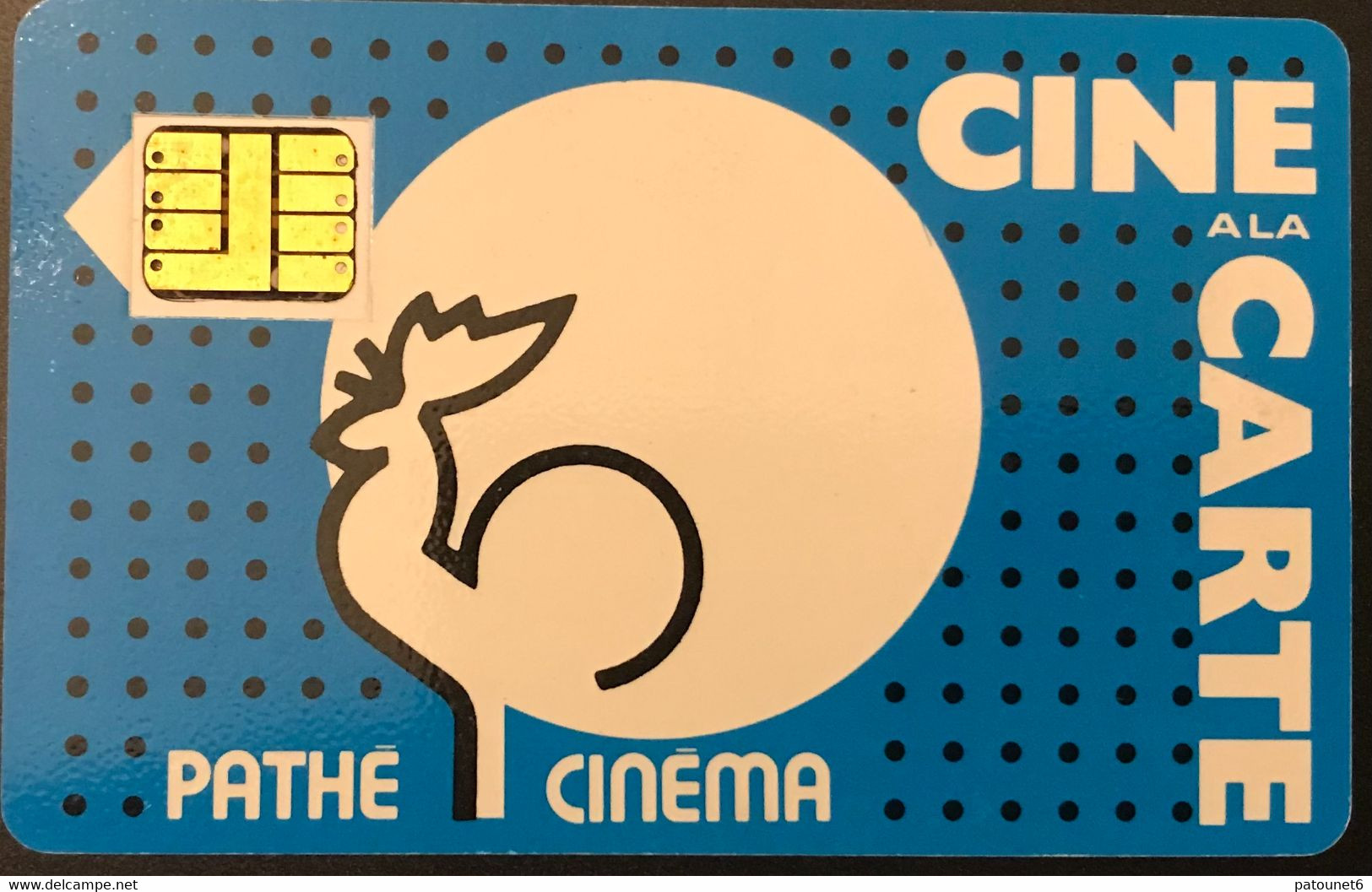 FRANCE  -  Cinécartes Pathé  - Coq Bleu  -  Fond Pointillé  -  SC 3 - Kinokarten