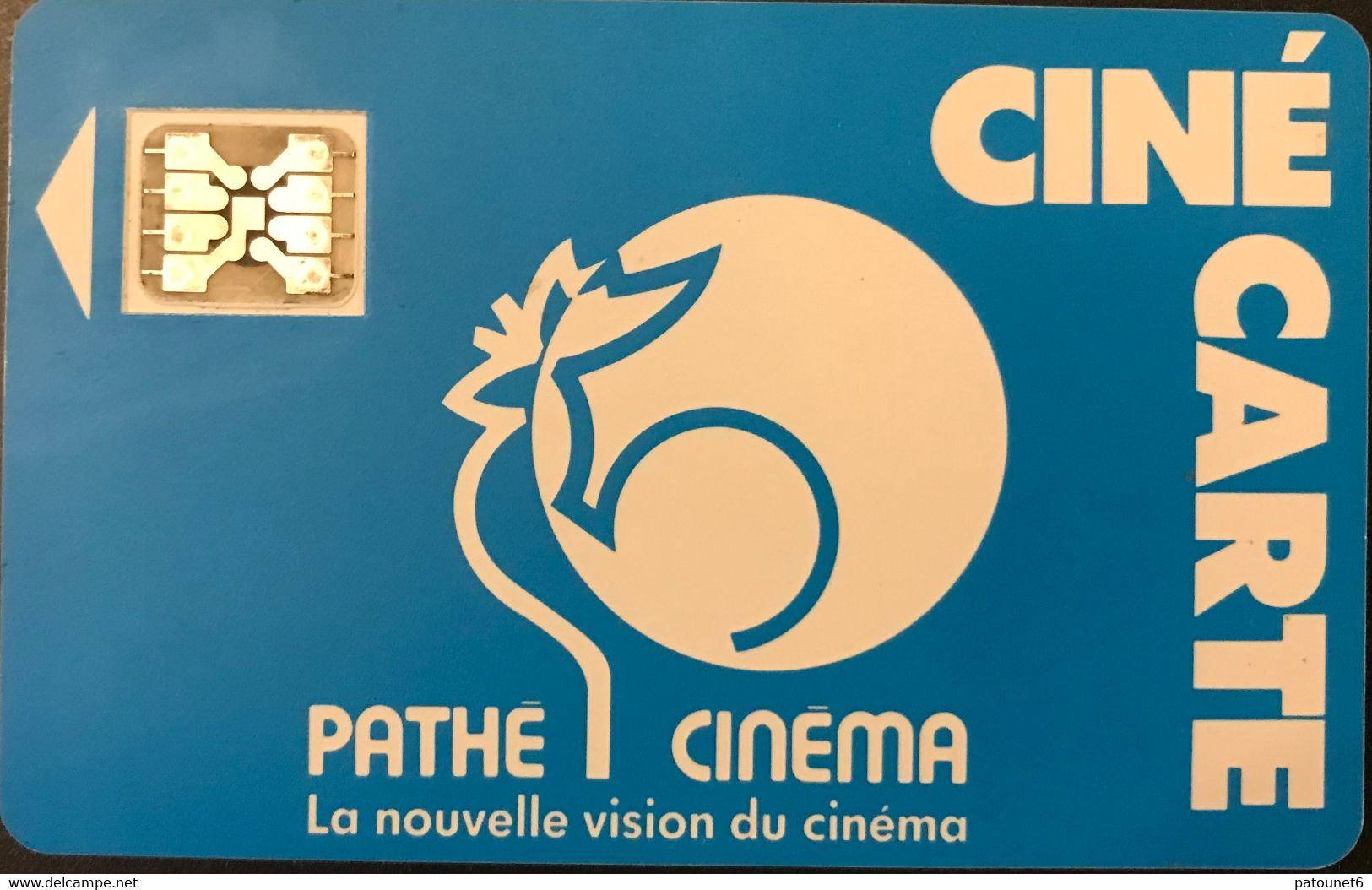 FRANCE  -  Cinécartes Pathé  - Coq Bleu  -  Fond Uni  -  SC4 AB - Kinokarten