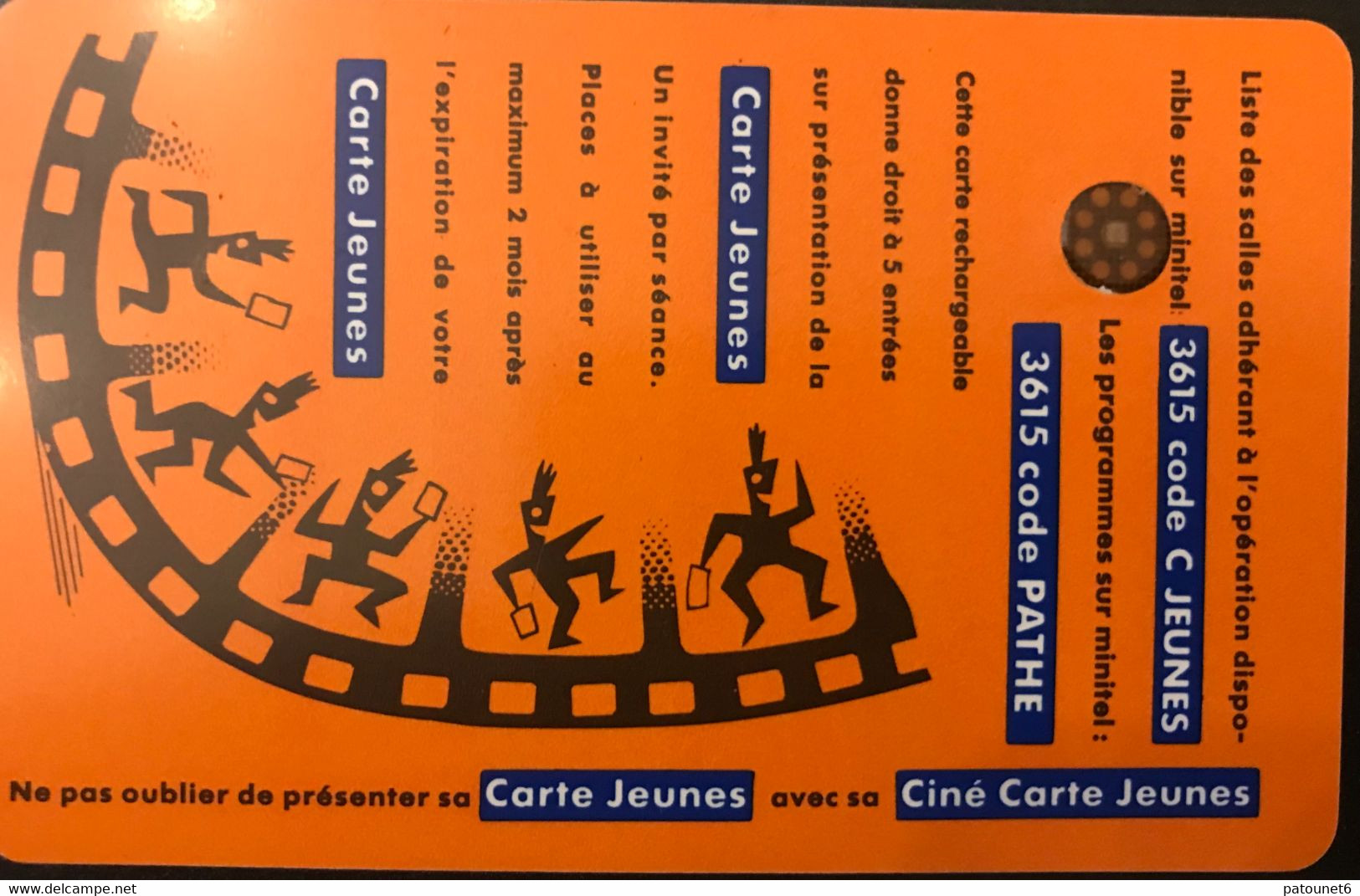 FRANCE  -  Cinécartes Pathé  - Jeunes - SC4 AN - Kinokarten