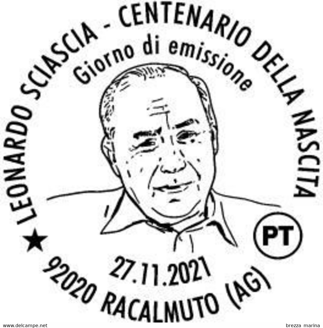 Nuovo - MNH - ITALIA - 2021 - 100 Anni Della Nascita Di Leonardo Sciascia – Ritratto - B - Alfanumerico - 2021-...: Mint/hinged