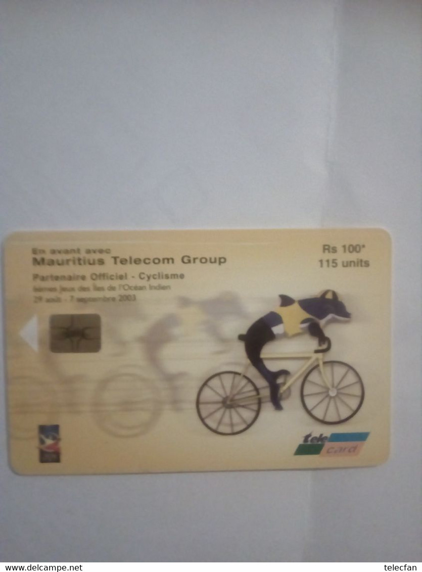 MAURICE CYCLISME 6E JEUX DES ILES DAUPHIN DOLFIN 115 U UT 08.03 - Mauritius