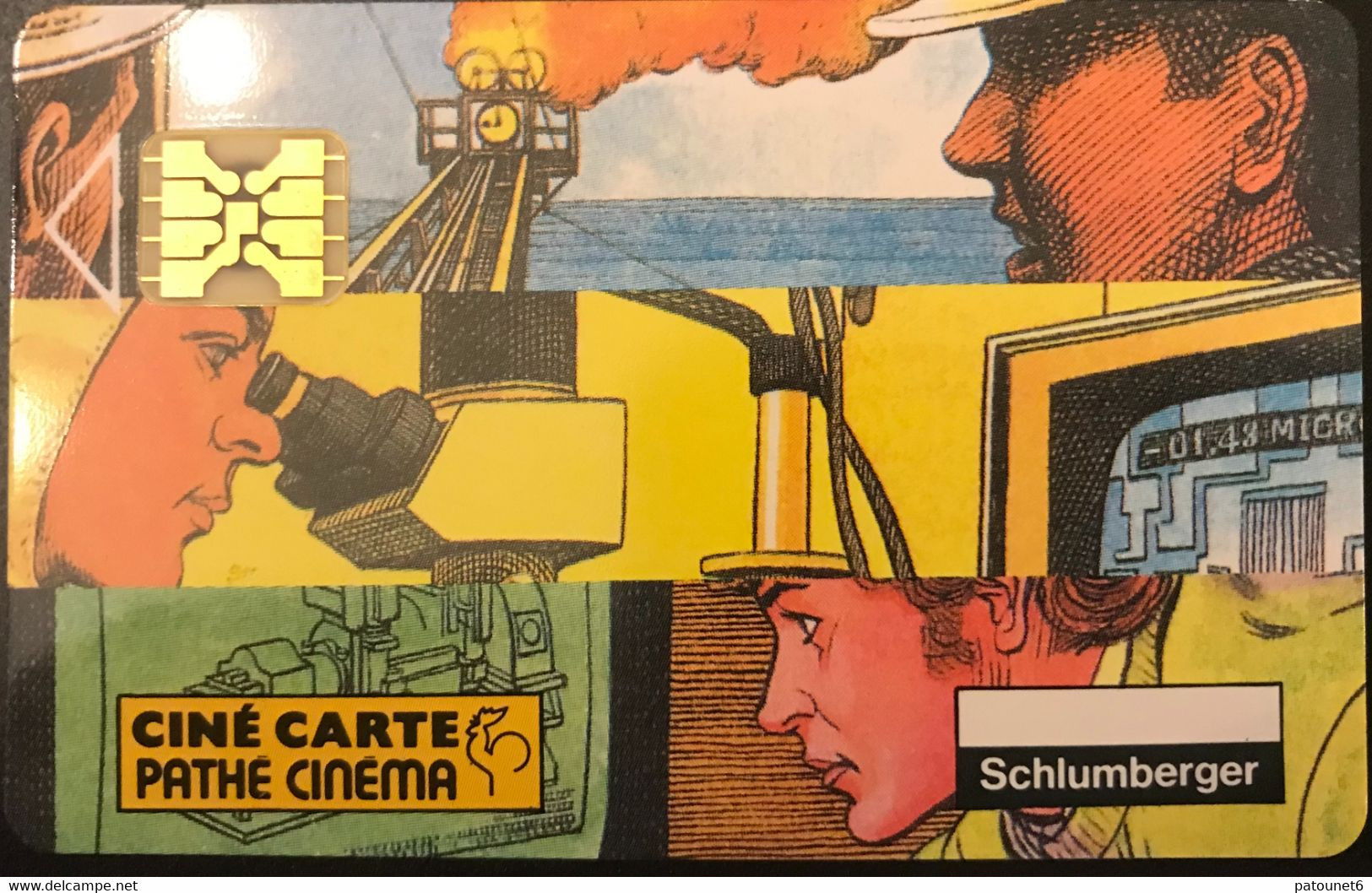 FRANCE  -  Cinécartes Pathé  - Schlumberger Forum N° 1  -  SC4 OB - Kinokarten