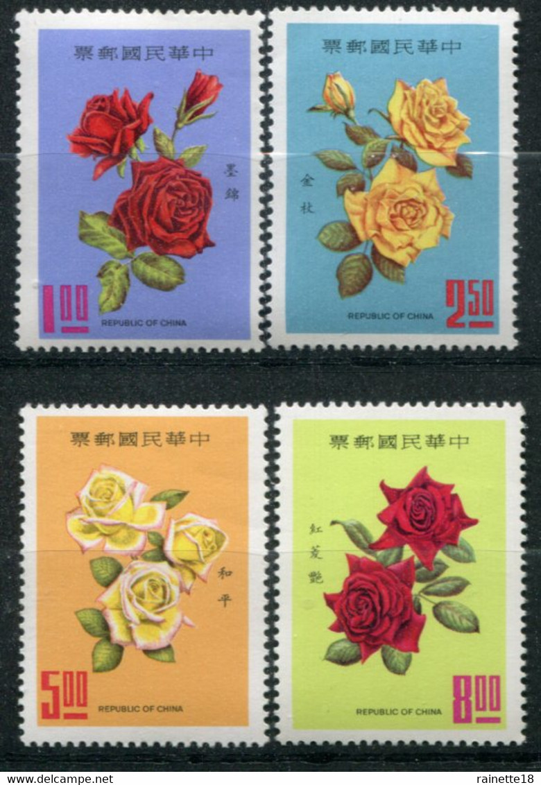 Taïwan   (Formose)      Fleurs   673/676 ** - Nuovi