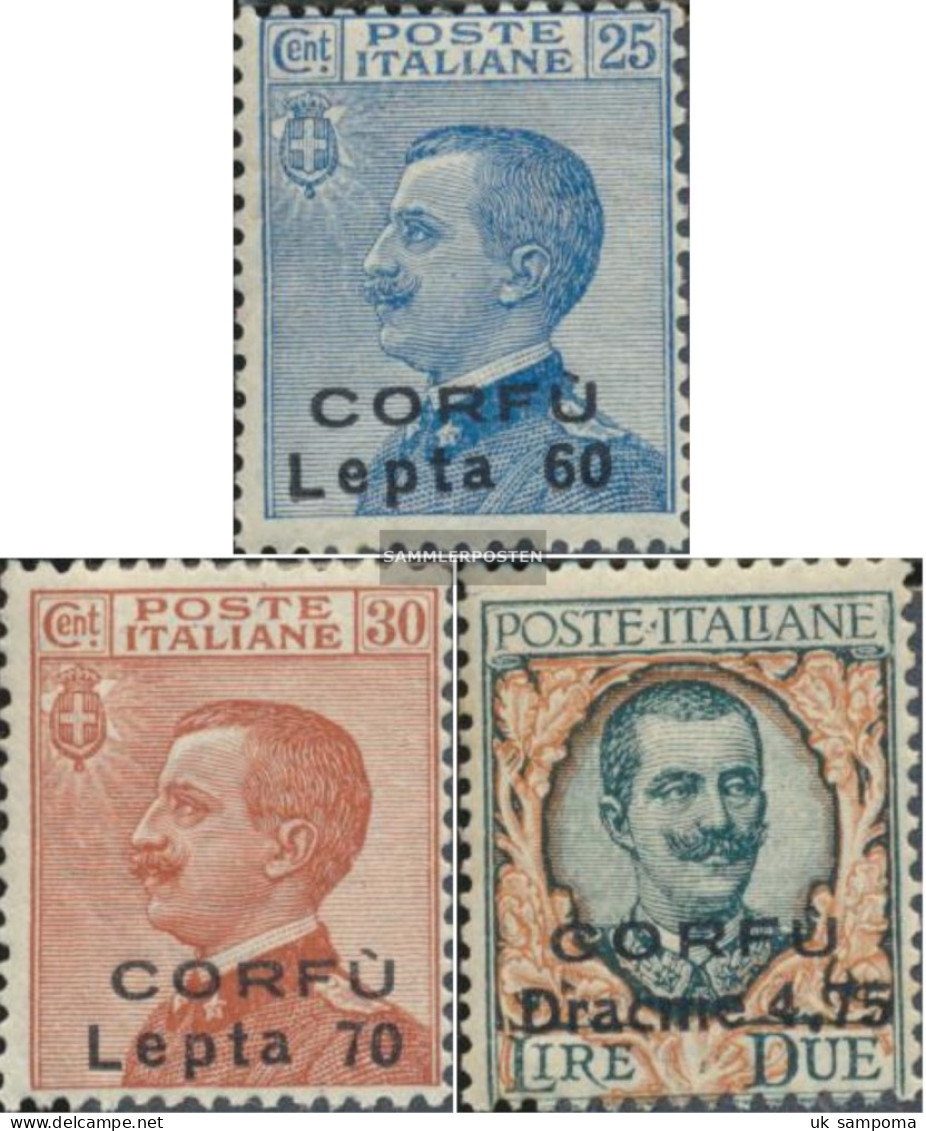 Ionic Islands I-III (complete Issue) Not Spent Unmounted Mint / Never Hinged 1923 Italian Cast Korfu - Ionische Eilanden