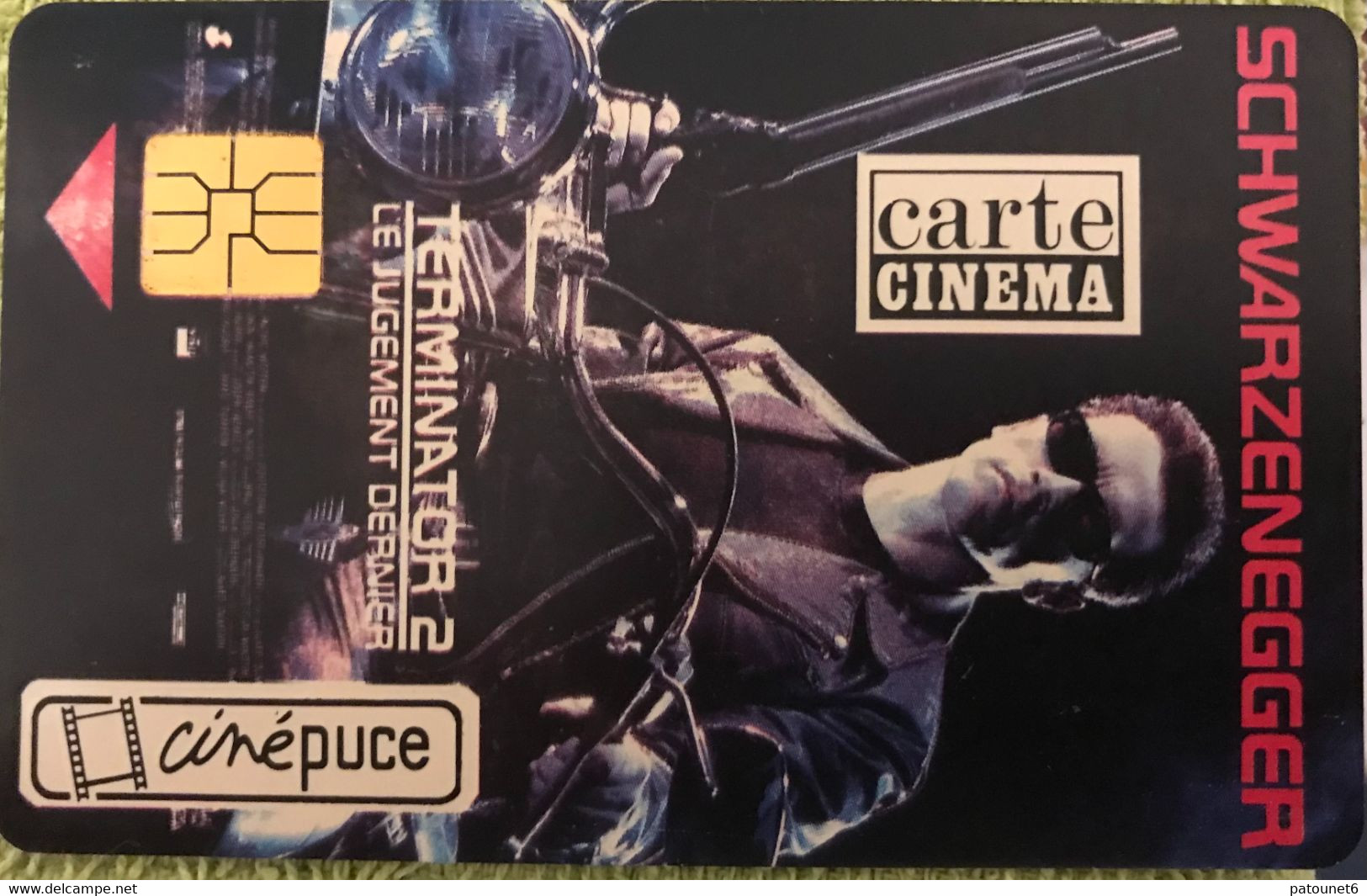 FRANCE  -  Cinécartes - Réseau Ciné Puce  -  Terminator 2 - S0 3 -  RR - Dos Inversé - Kinokarten