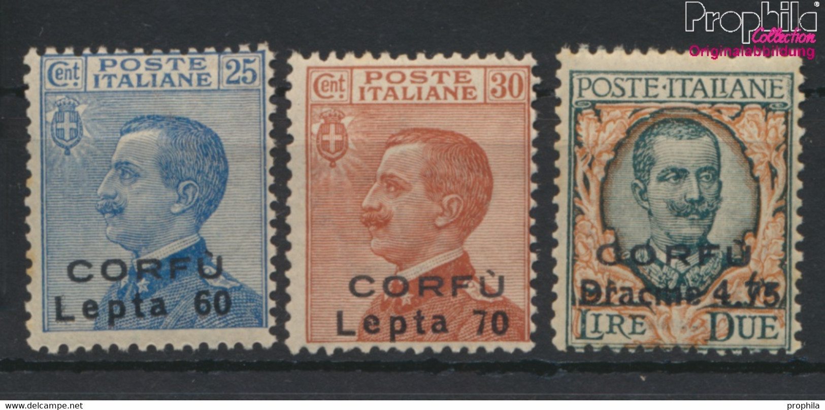 Ionische Inseln I-III (kompl.Ausg.) Nicht Ausgegeben Postfrisch 1923 Italienische Besetzung Korfu (9670935 - Ionian Islands