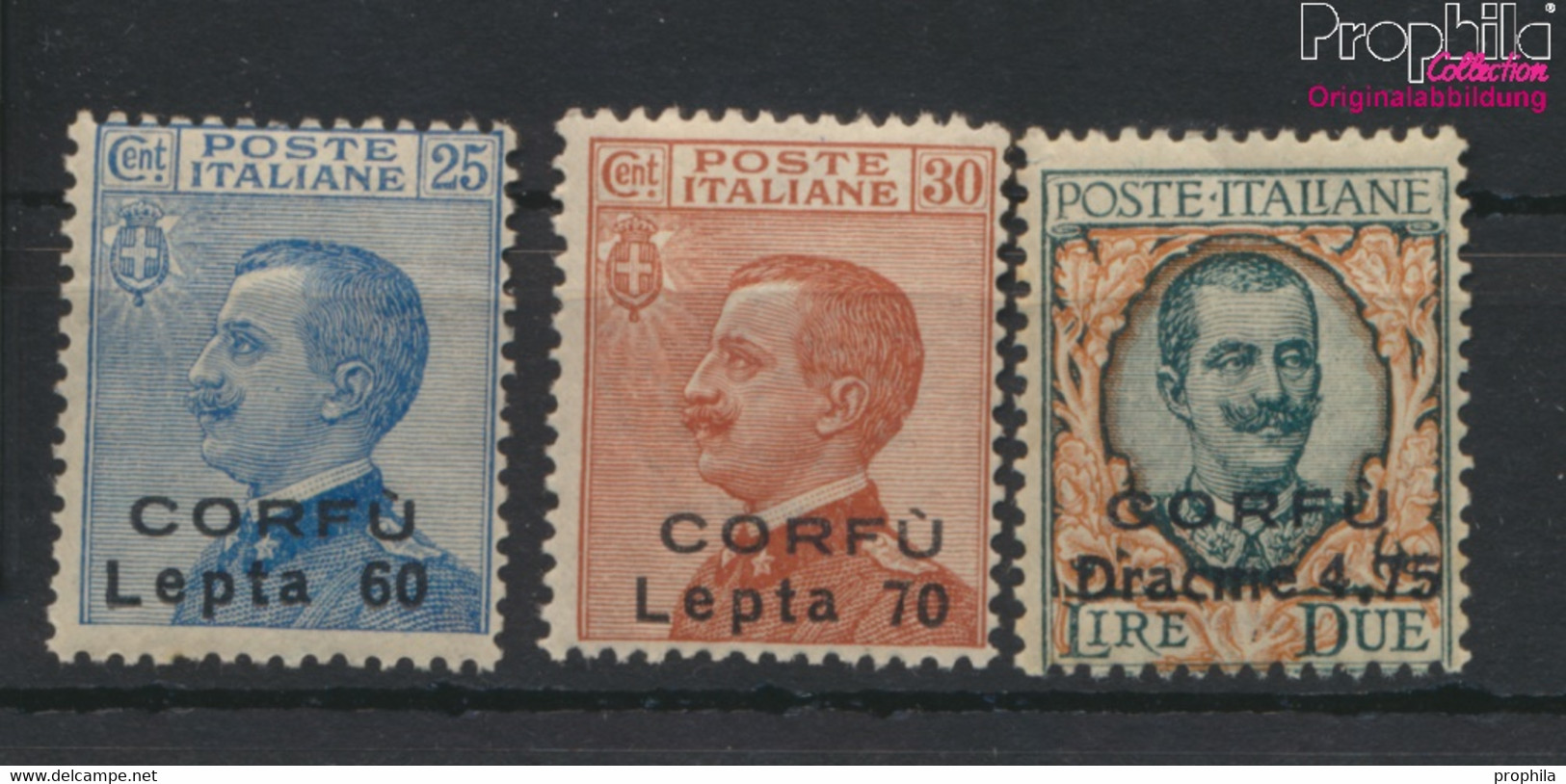 Ionische Inseln I-III (kompl.Ausg.) Nicht Ausgegeben Postfrisch 1923 Italienische Besetzung Korfu (9670937 - Ionian Islands