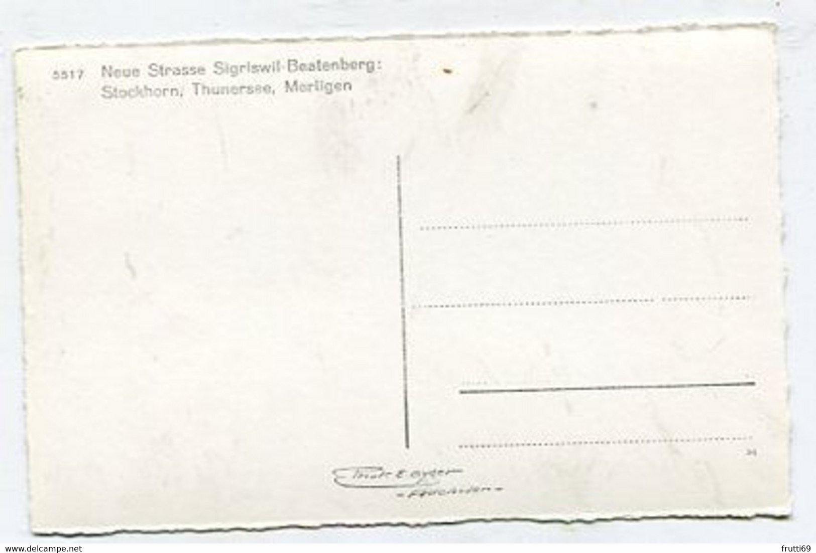 AK 015939 SWITZERLAND - Neue Strasse Sigriswil-Beatenberg : Stockhorn - Thunersee - Merligen - Sigriswil