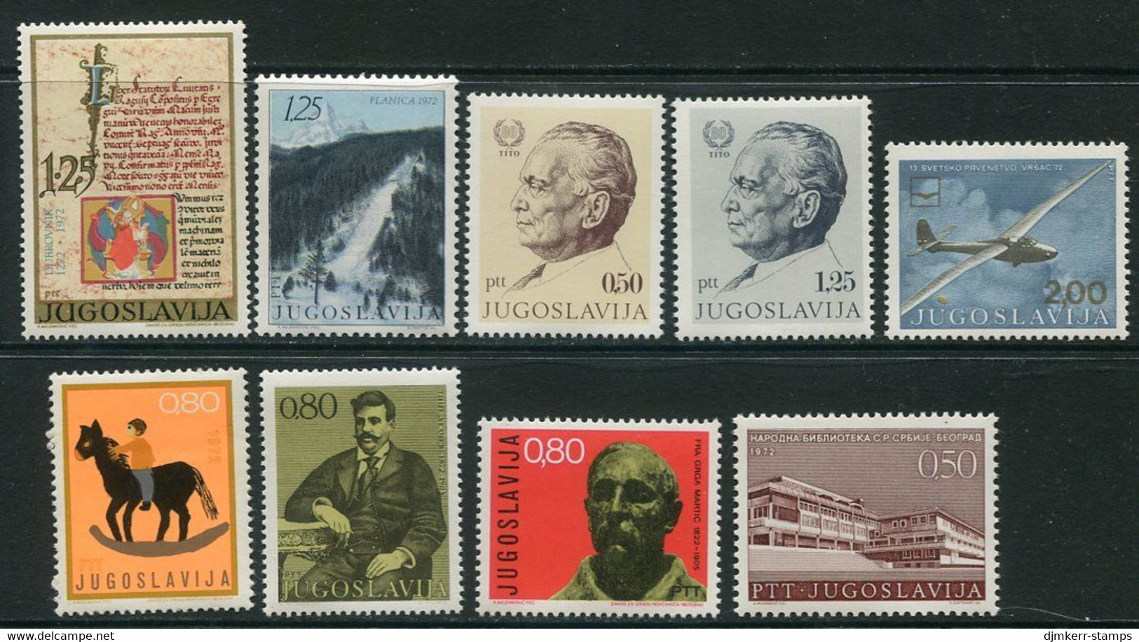 YUGOSLAVIA 1972 Eight Commemorative Issues  MNH / **. - Unused Stamps