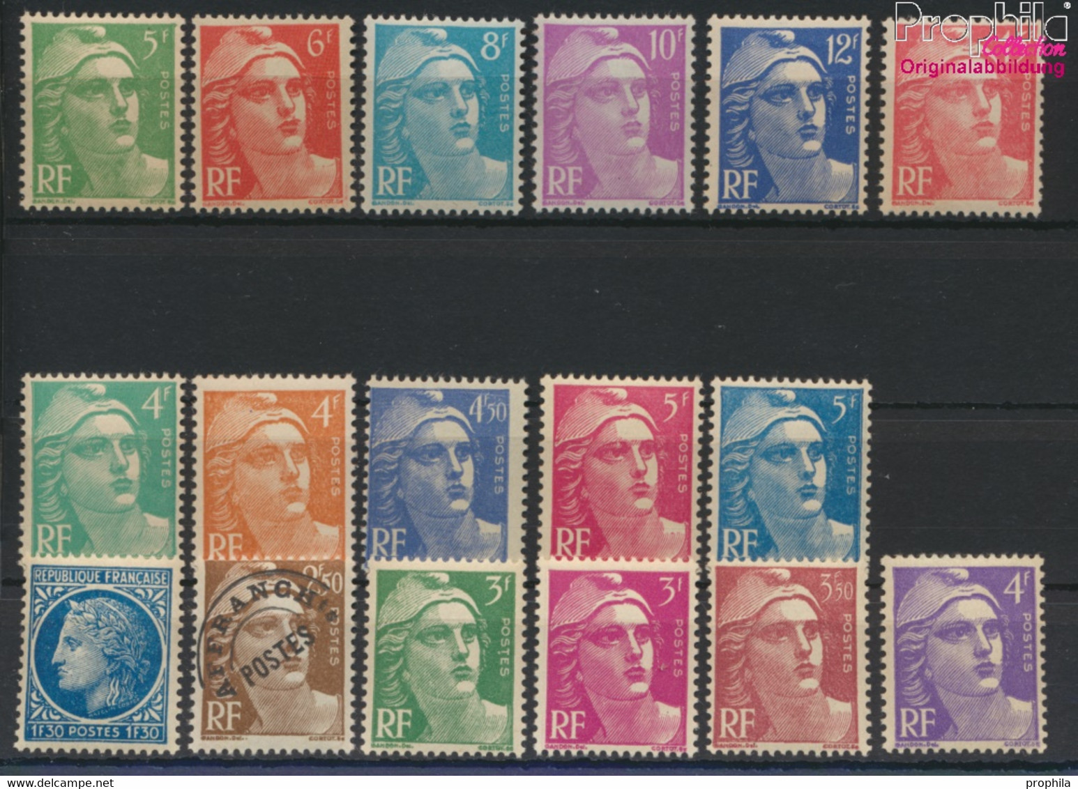 Frankreich 789-805 (kompl.Ausg.) Postfrisch 1947 Freimarken (9671365 - Nuevos