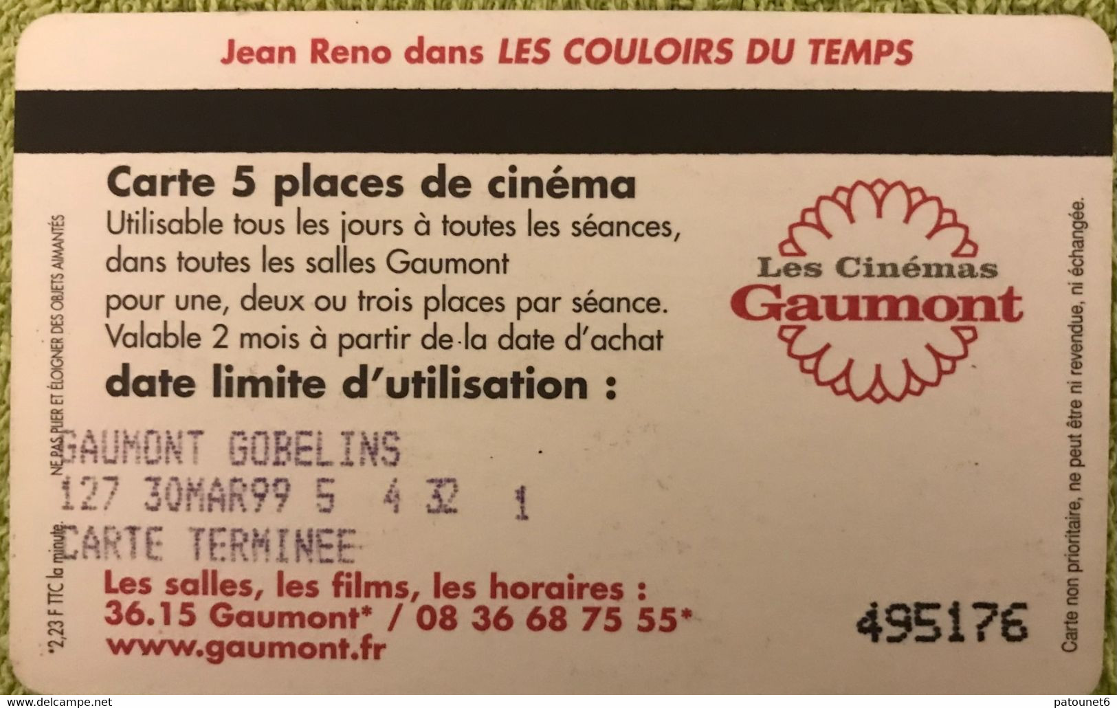 FRANCE  -  Cinécartes  -  Gaumont  -  Les Visiteurs II/1 - Kinokarten