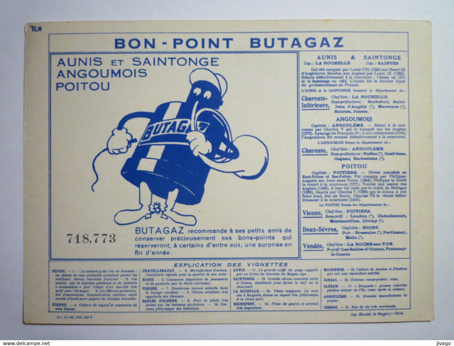 2021 - 4139  BON-POINT  " BUTAGAZ "  :  AUNIS Et SAINTONGE  N°13   XXX - Non Classés