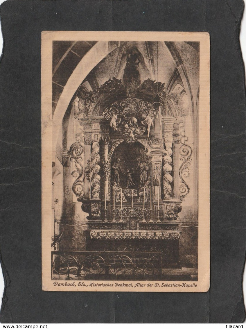 106518       Germania,  Dambach,  Els.,  Historisches  Denkmal,  Altar  Der  St.  Sebastian-Kapelle,  NV(scritta) - Birkenfeld (Nahe)