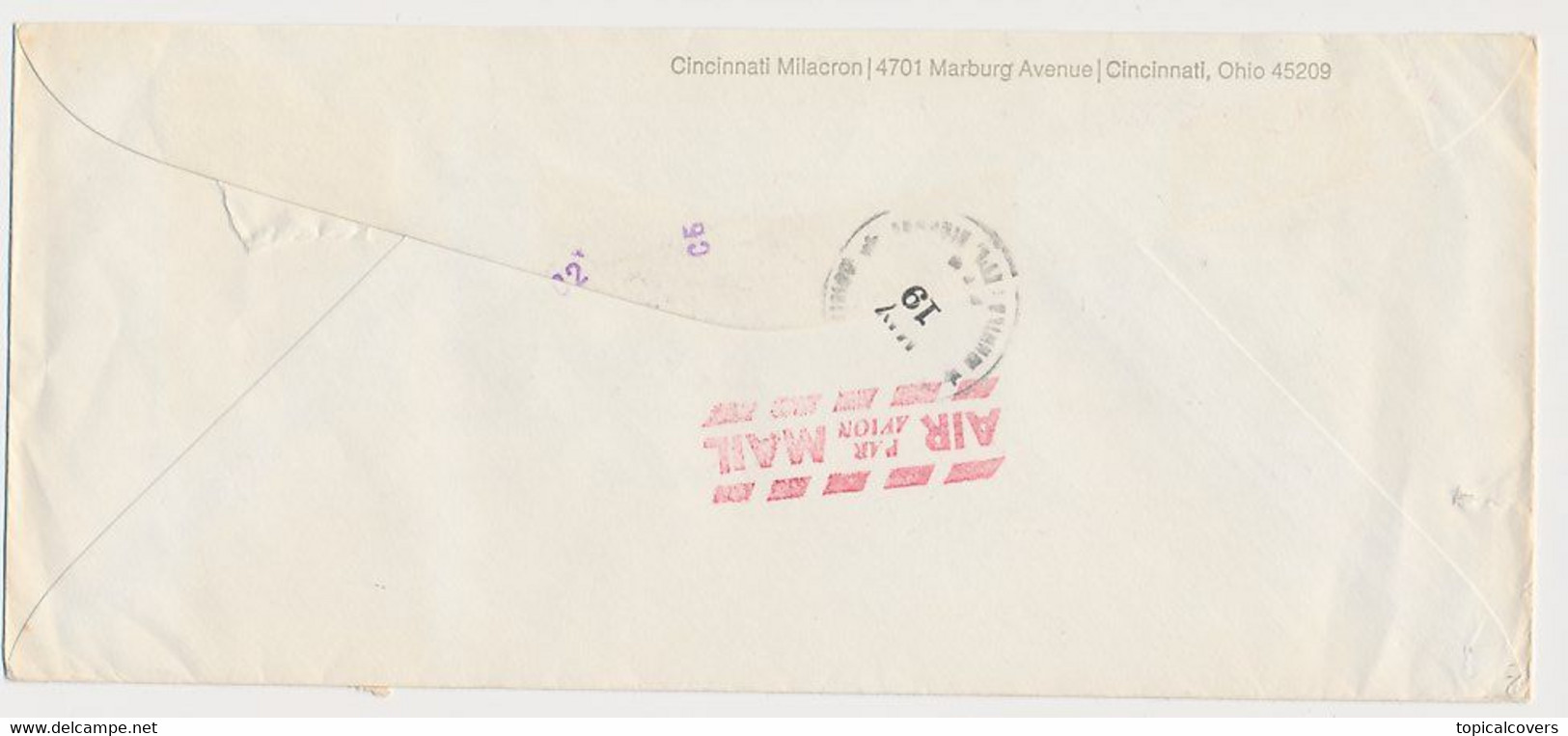 Cover Cincinnati USA - The Netherlands 1976 - MISSENT TO MANILA  Philippines - Covers & Documents