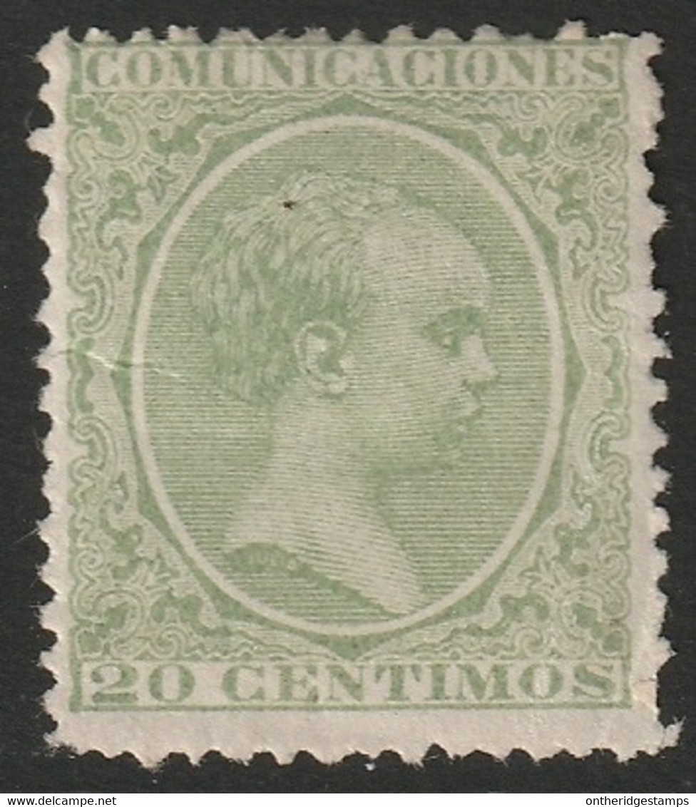 Spain 1889 Sc 262 Espagne Ed 220 Yt 203 MH* Crease - Nuevos