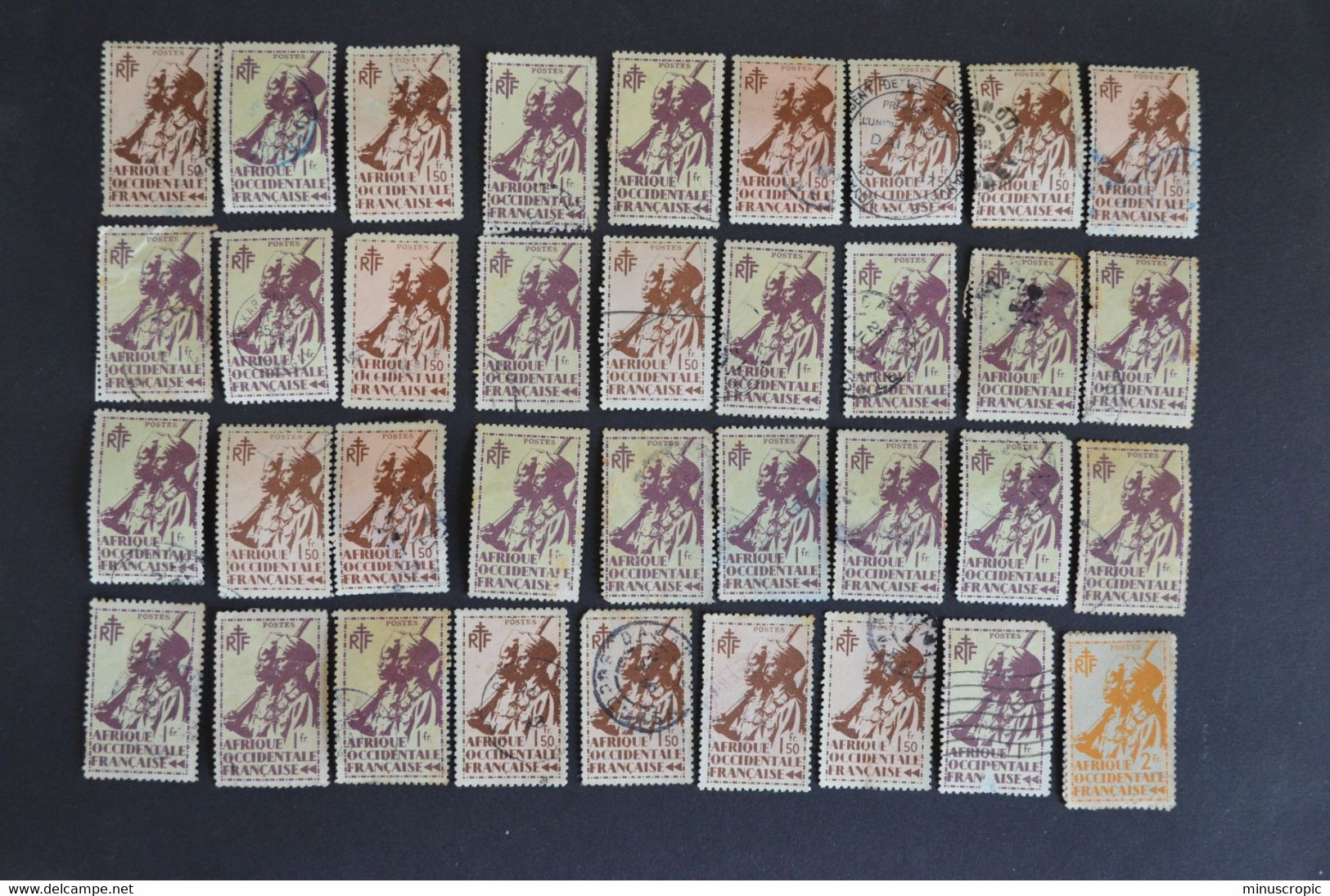 Un Lot De Timbres Oblitérés De L'Afrique Occidentale Française (AOF) - Used Stamps