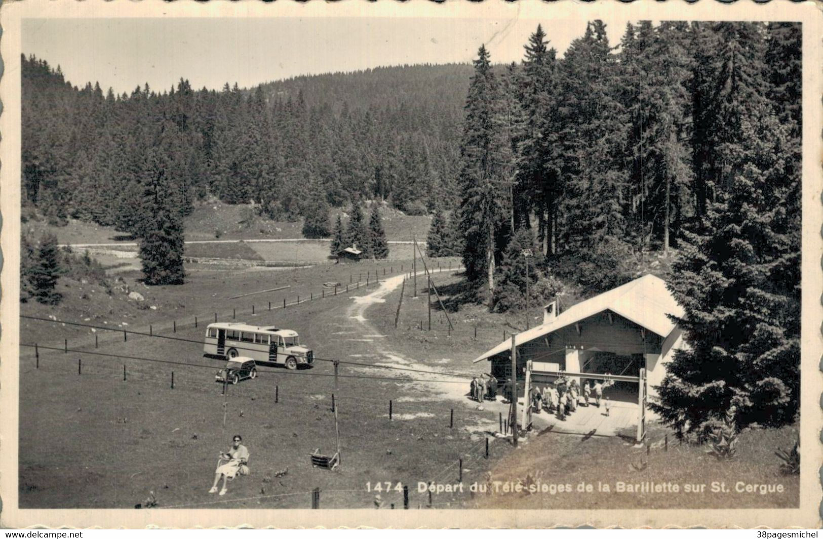 H0112 - Départ Du Télé Siège De La Barillette Sur St CERGUE - D74 - Saint-Cergues