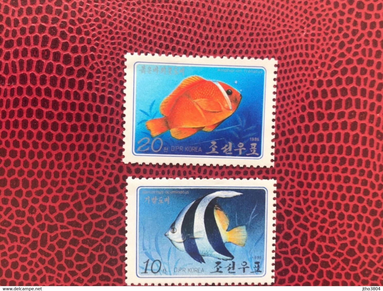 COREE 1986 2v Neuf MNH ** Mi 2726 / 2727 Pesce Poisson Fish Pez Fische KOREA - Peces