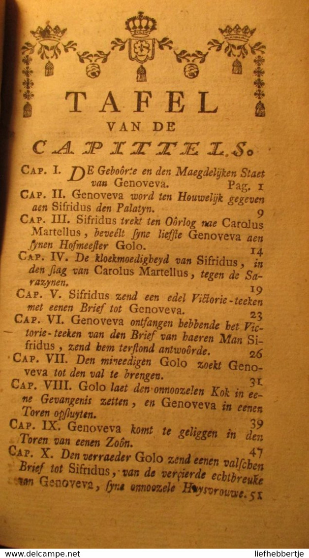 Het Leven Van De Heylige Nederlandsche Susanna, Of Genoveva, Huysvrouwe Van ... Sifridus - 1743 - Door De Ceriziers - Vecchi