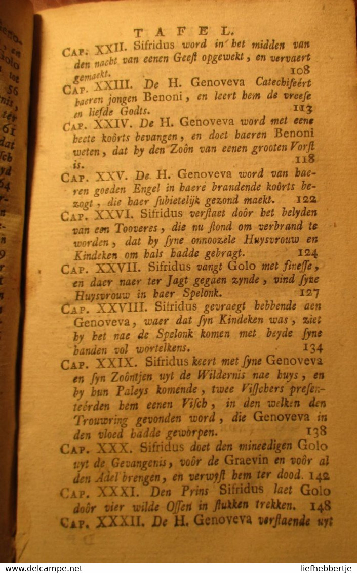 Het Leven Van De Heylige Nederlandsche Susanna, Of Genoveva, Huysvrouwe Van ... Sifridus - 1743 - Door De Ceriziers - Oud