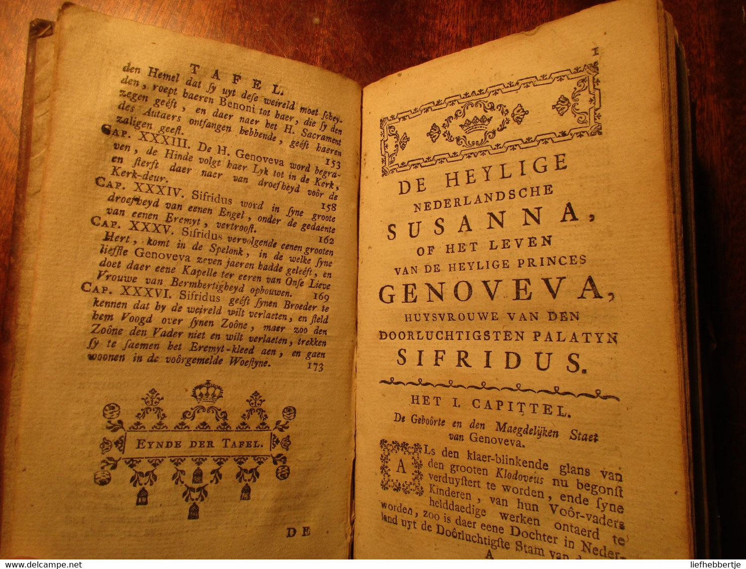 Het Leven Van De Heylige Nederlandsche Susanna, Of Genoveva, Huysvrouwe Van ... Sifridus - 1743 - Door De Ceriziers - Antiquariat