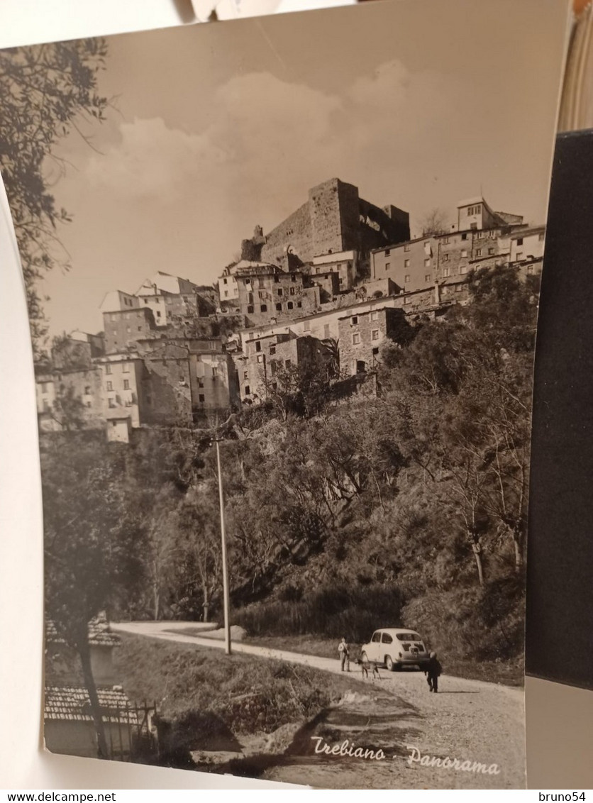 Cartolina Trebiano Magra  Frazione Di Arcola, Nella Val Di Magra,prov La Spezia 1958 ,auto Fiat 600 - La Spezia