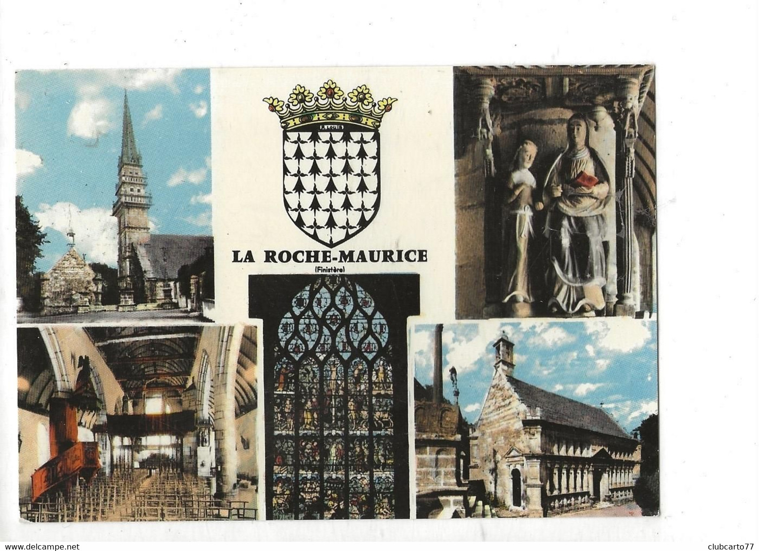 La Roche-Maurice (29) : 5 Vues Avec Blason De La Chapelle En 1980 GF. - La Roche-Maurice