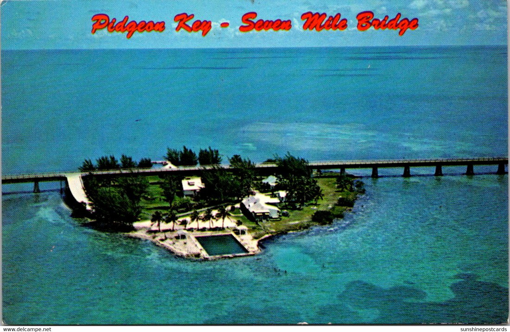 Florida Keys Aerial View Of Pigeon Key And Seven Mile Bridge - Key West & The Keys