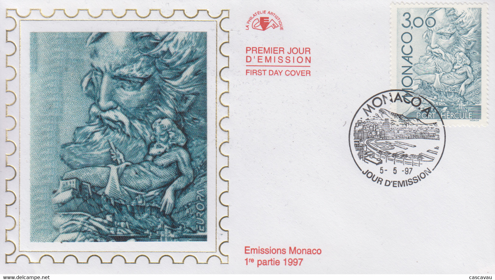 Enveloppe  FDC  1er  Jour   MONACO   EUROPA    1997 - 1997