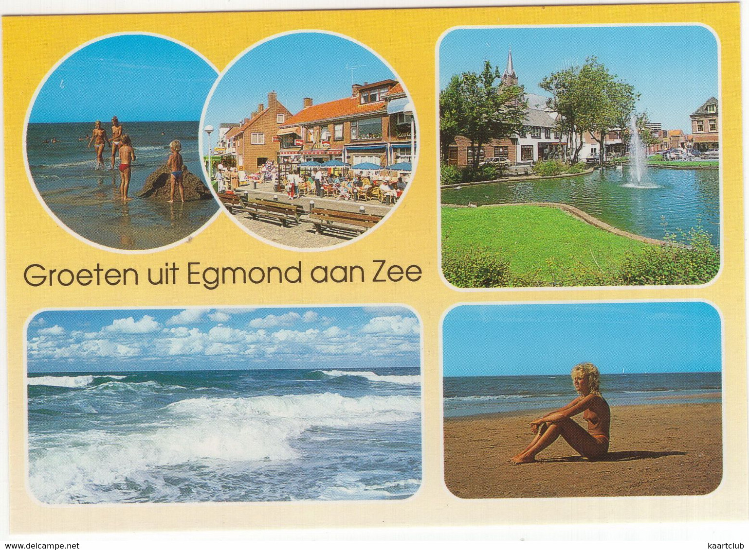 Groeten Uit Egmond Aan Zee - (Nederland / Noord-Holland) - Nr. EGE 24 - Topless Girl - Egmond Aan Zee