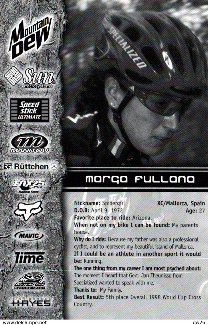 Fiche Cyclisme - Margo Fullana, Championne Cycliste Espagnole (Mallorca) - Equipe Specialized - Deportes