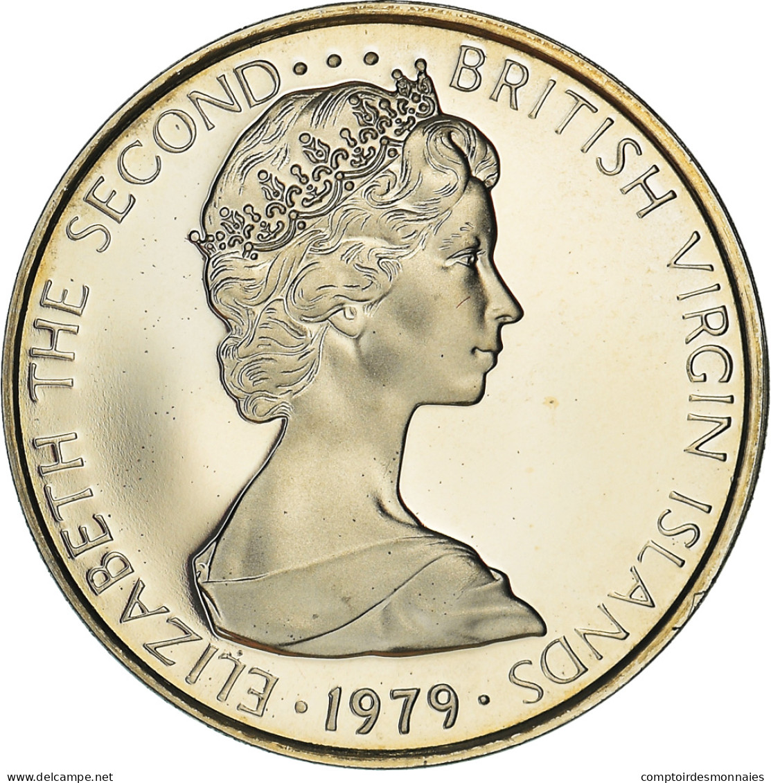 Monnaie, BRITISH VIRGIN ISLANDS, Elizabeth II, 5 Cents, 1979, Franklin Mint - Isole Vergini Britanniche