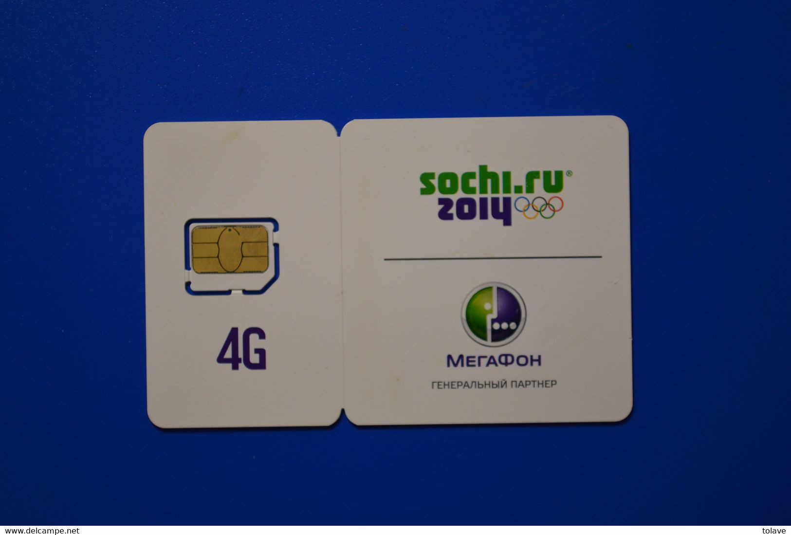 SIM. Megafon. White. Olympic Games SOCHI 2014 - Russia