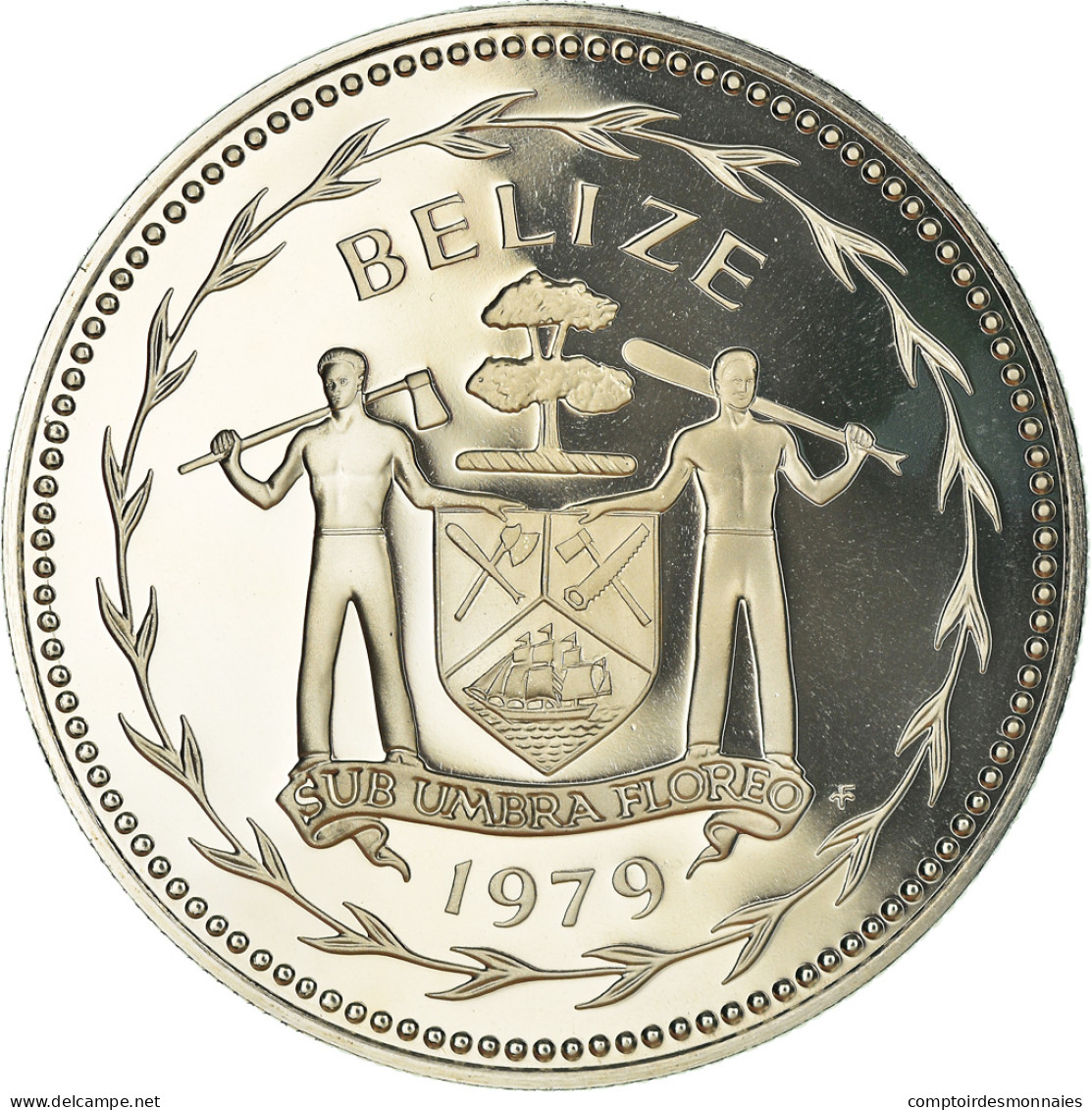 Monnaie, Belize, Dollar, 1979, Franklin Mint, Proof, FDC, Cupro-nickel, KM:43 - Belize