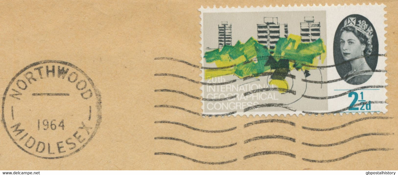 GB „NORTHWOOD / MIDDLESEX“ Superb Universal Machine Postmark WITHOUT DATE SLUGS (YEAR + Large Line ONLY) POSTAL STRIKE - Brieven En Documenten