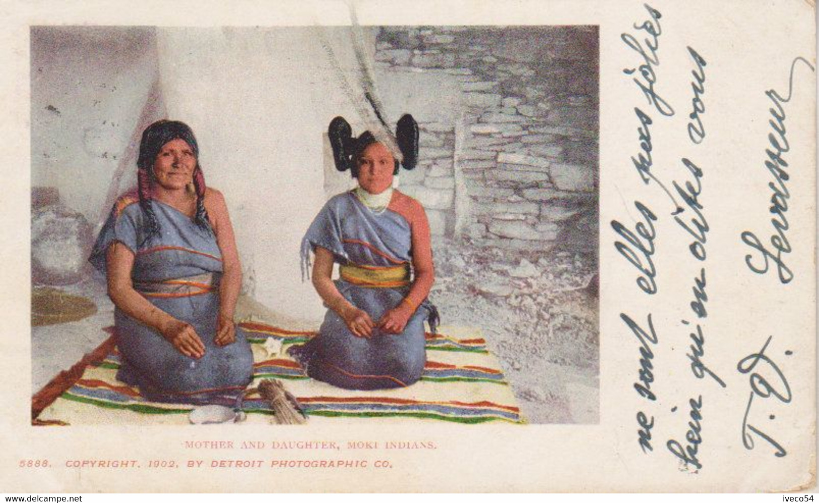 1903  Fall River    " Mother And  Daughter , Mokt Indians  " - Fall River