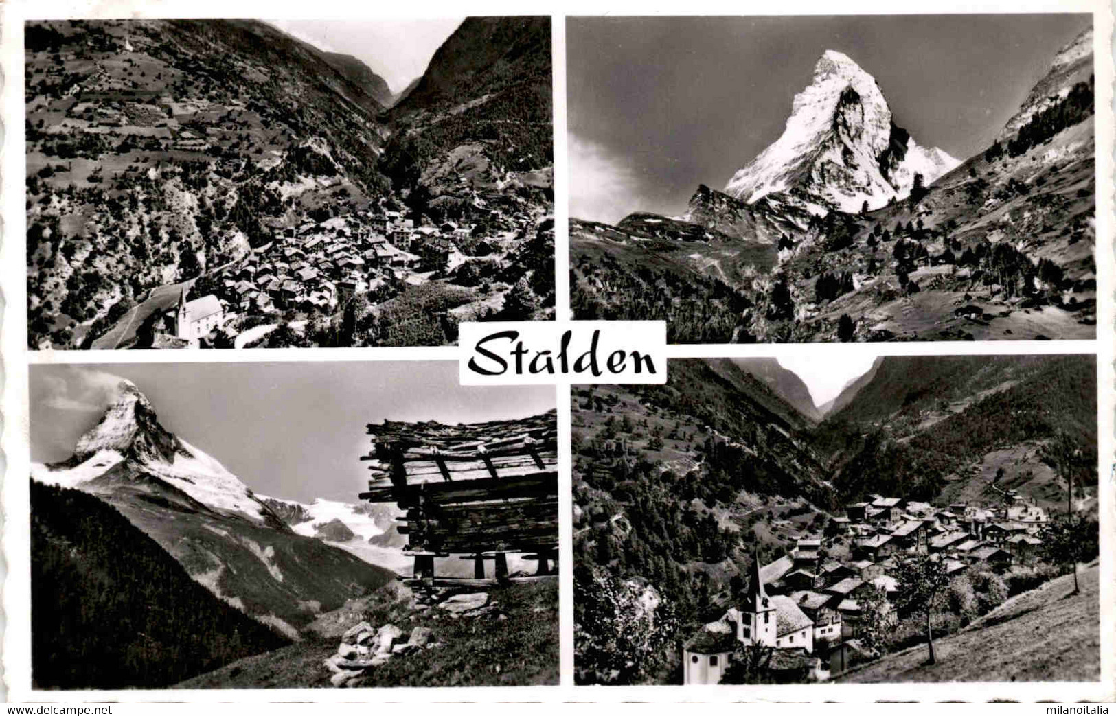 Stalden - 4 Bilder (11355) * 29. 11. 1956 - Stalden