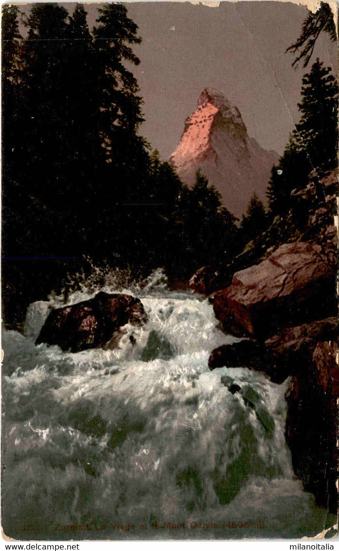 Zermatt - Le Viege Et Le Mont Cervin * 12. 8. 1908 - Viège