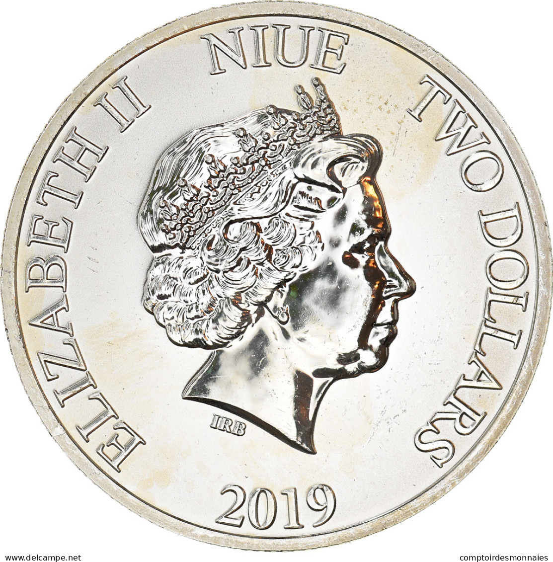 Monnaie, Niue, Turtle, 2 Dollars, 2016, Proof, FDC, Argent - Niue