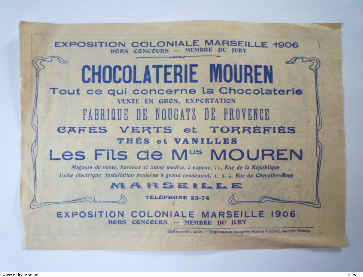 GP 2021 - 260  PUB CHOCOLATERIE MOUREN  (EXPO Coloniale 1906)  " Nouvelles DEVINETTES "    XXX - Sin Clasificación