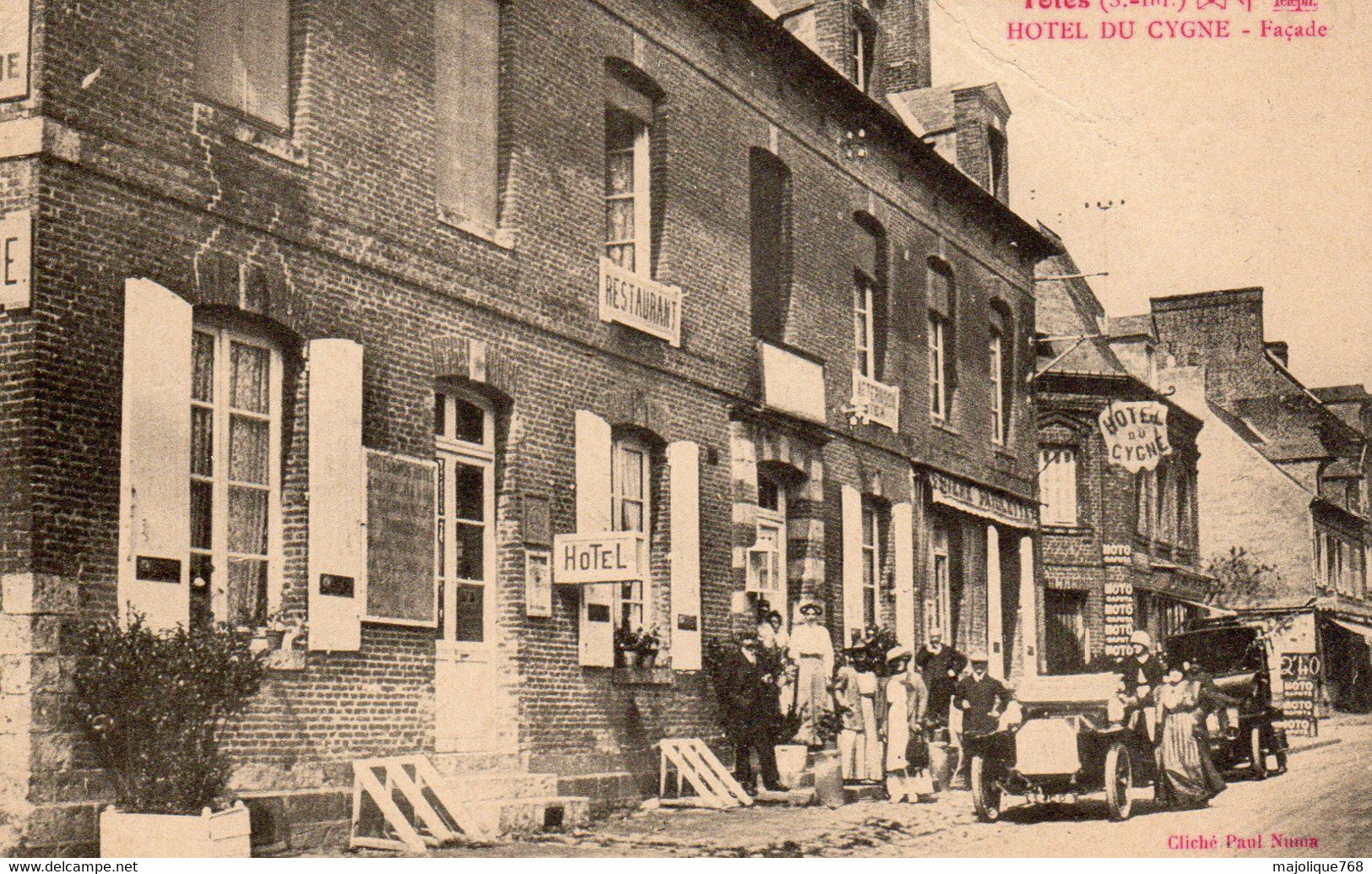 Cpa De Tôtes - Hôtel Du Cygne - Façade - - Totes