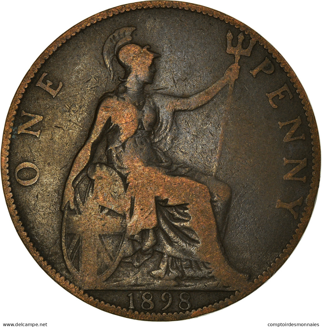 Monnaie, Grande-Bretagne, Victoria, Penny, 1898, TB, Bronze, KM:790 - D. 1 Penny